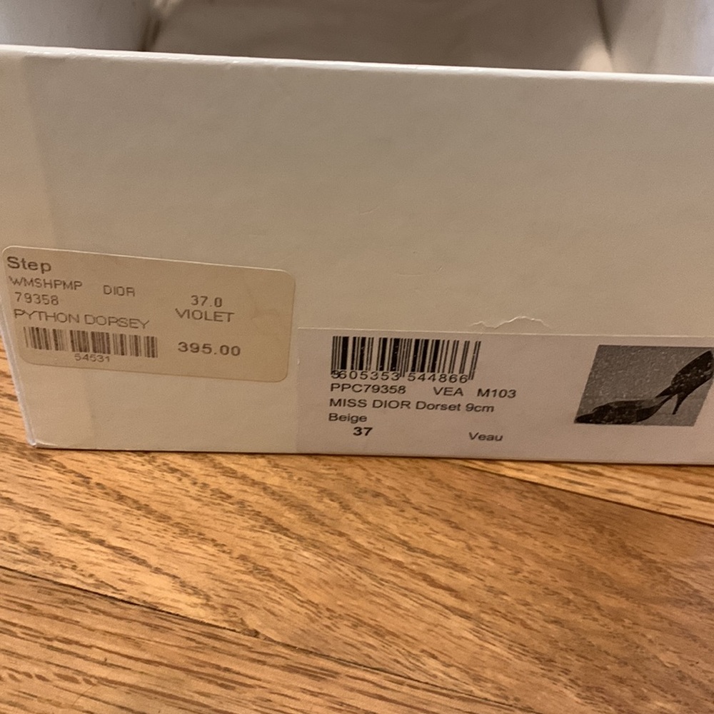 Authentic Christian Dior Python Peep Toe - image 3